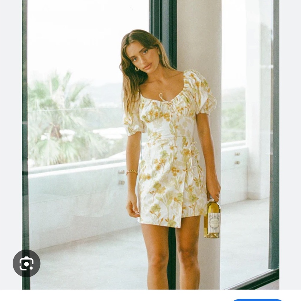 Sabo - Floral Yellow Dress